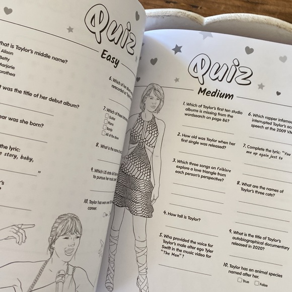 Taylor Swift Book Bundle - Coloring Activity Book -  Fun Facts Book. NEW - Picture 10 of 16